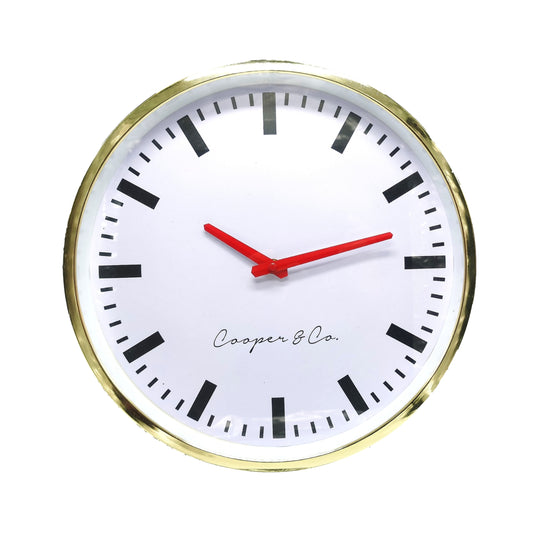 36cm Modern Round Wall Clocks Quality Quartz Silent Non-Ticking Wall Clock Decor Wall Clocks - Homeware Discounts