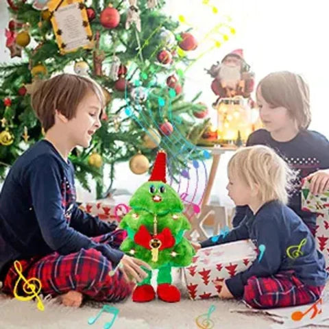 Dancing & Singing Christmas Tree Santa Xmas Christmas Tree Dancing Bobby Decoration Ornament Gift - Homeware Discounts