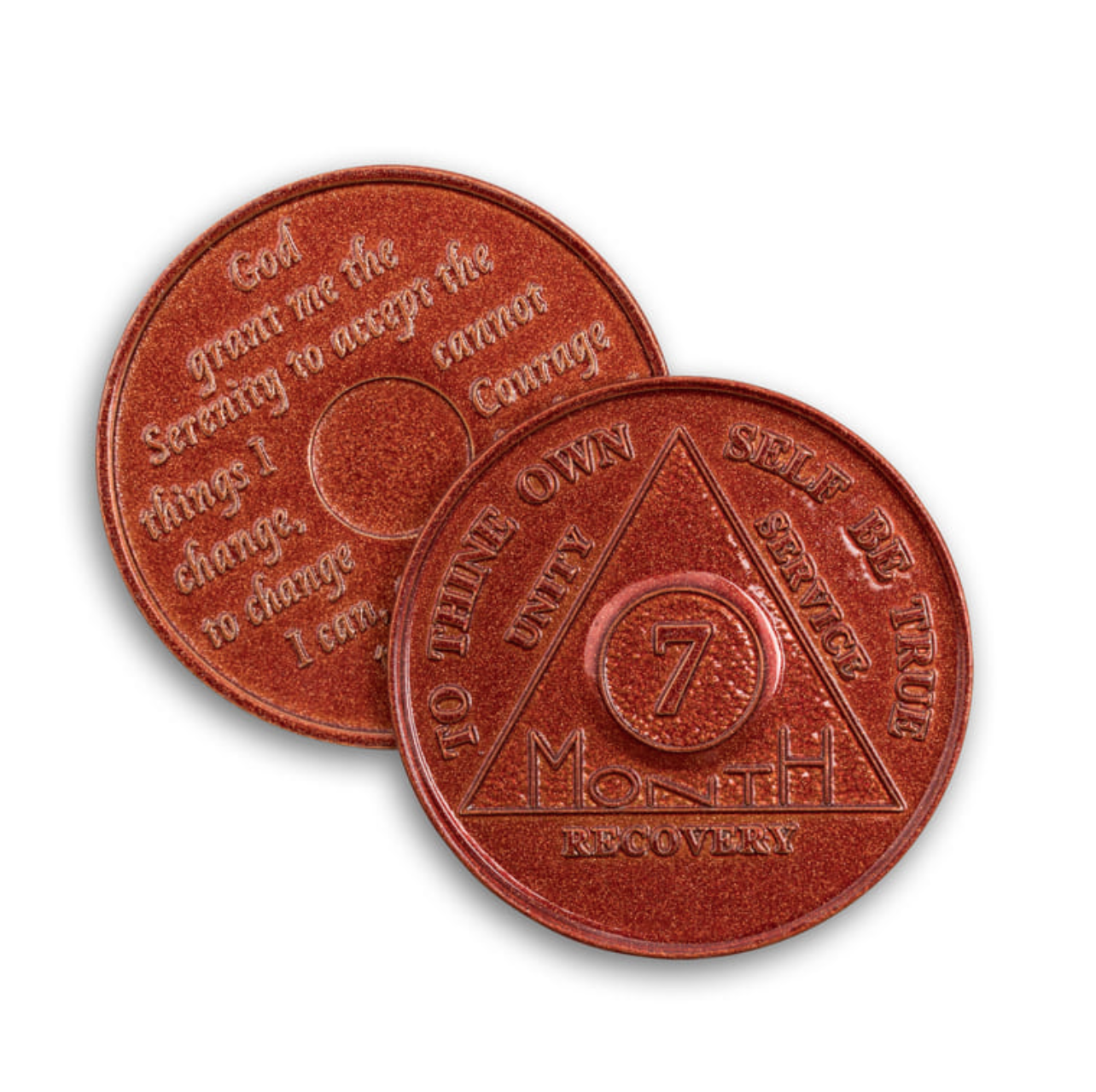 Aluminum Sobriety Chips 24 Hours Months 1-11 Alcoholics Anonymous Medallion Chip - Homeware Discounts