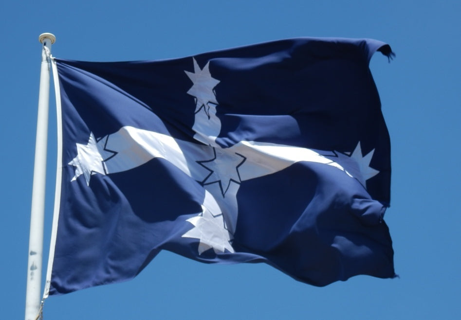 Large Eureka Stockade Flag Southern Cross Australian Aussie Oz Heavy Duty Outdoor 90cm x 150cm - Homeware Discounts