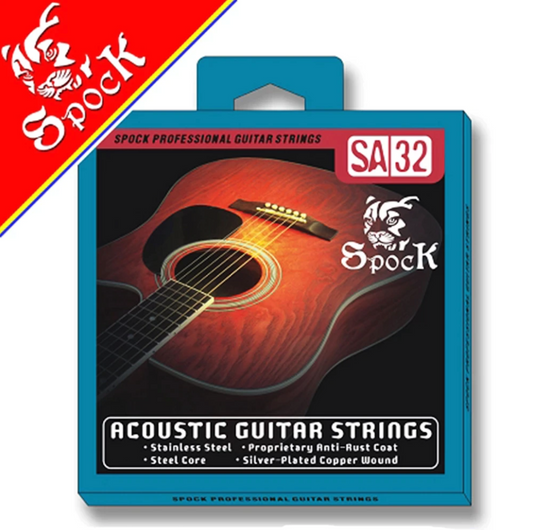 Guitar Strings Steel Silver Plated Classical Acoustic Universal Premium 6 Pack Regular Light - Homeware Discounts