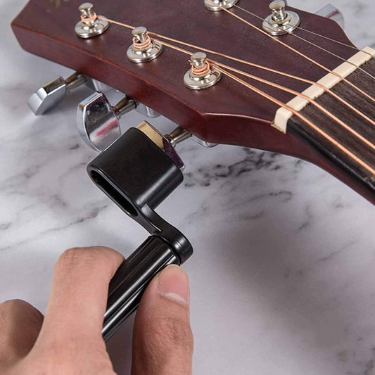 Plastic Black Acoustic Electric Guitar String Winder Peg Bridge Pin Tool - Homeware Discounts