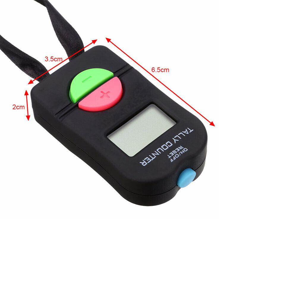 Digital Tally Counter Electronic Mini Clicker Golf Score Stroke Hand Held Finger - Homeware Discounts