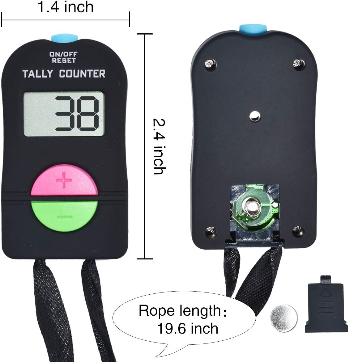 Digital Tally Counter Electronic Mini Clicker Golf Score Stroke Hand Held Finger - Homeware Discounts