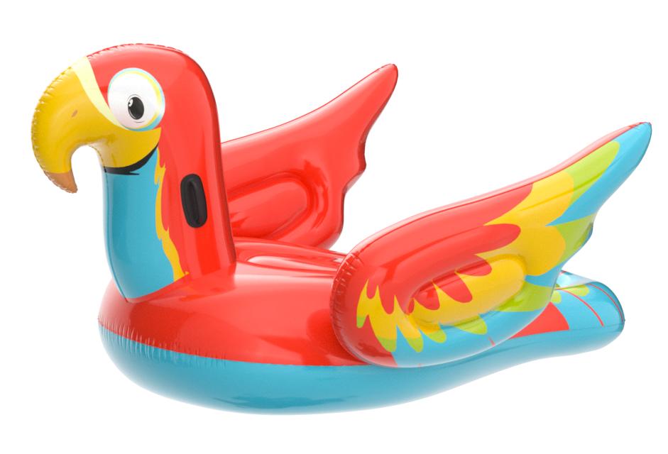 Bestway 2M Inflatable Peppy Parrot Ride-On Pool Float Inflatable Jumbo Float Comfortable Floating Row Summer Outdoor - Homeware Discounts