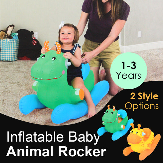 Bestway Inflatable Baby Animal Rocker Hoppe Jumping Ride-on Bouncy Animal - Homeware Discounts