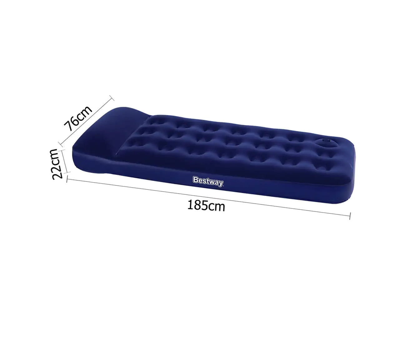 Bestway Inflatable Flocked Air Bed - Single - Homeware Discounts