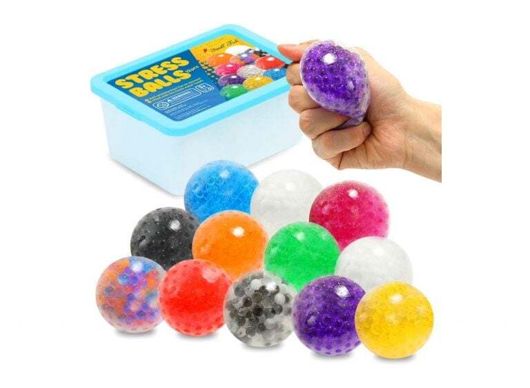 6 Pack Stress Balls Sensory Squishy Balls Stress Relief Toys Squeeze Balls Toy - Homeware Discounts