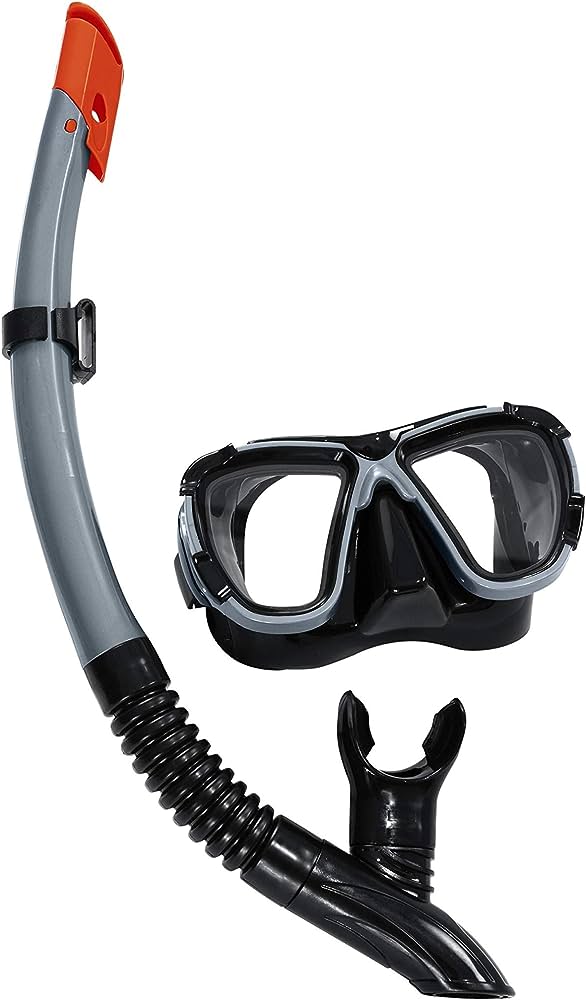 Bestway Hydro-Pro BlackSea Diving Mask and Snorkel set- Grey - Homeware Discounts