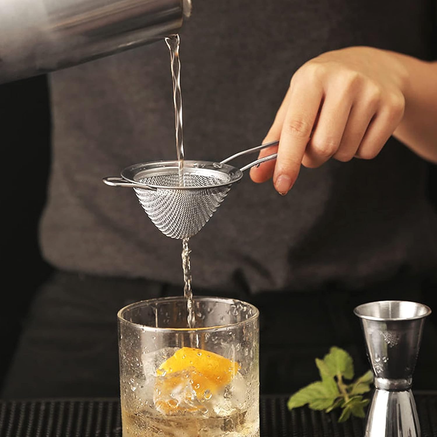 Stainless Steel Strainer Food Strainer Kitchen Mesh Filter Spoon - Homeware Discounts