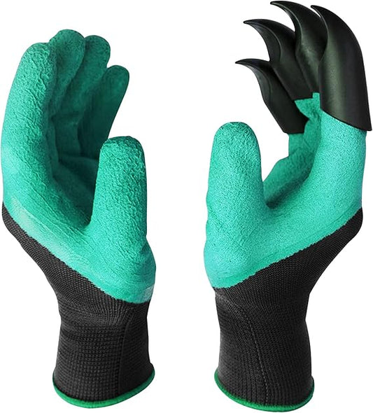 2 Pairs Garden Gloves with Claws for Digging Planting Gardening Glove - Homeware Discounts