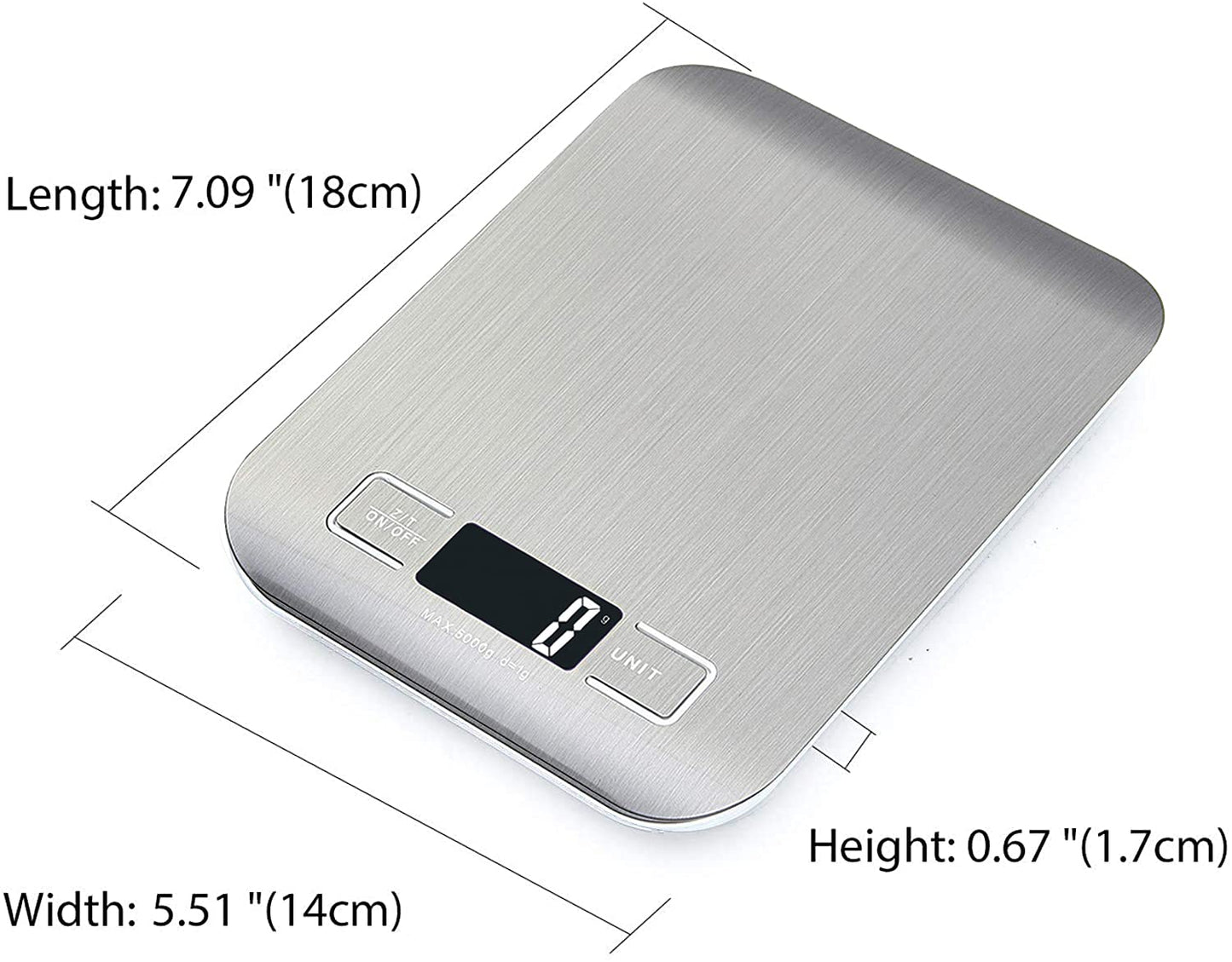 Digital Kitchen Scales Food Scales 1g to 5KG Precision Electronic Weighing Food Herbs Jewellery - Homeware Discounts