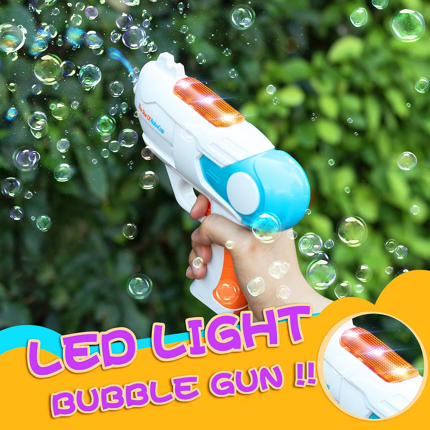 1 Pack 20cm Bubble Gun with Two Bubble Bottles Bubble Maker Blower Blaster AU - Homeware Discounts
