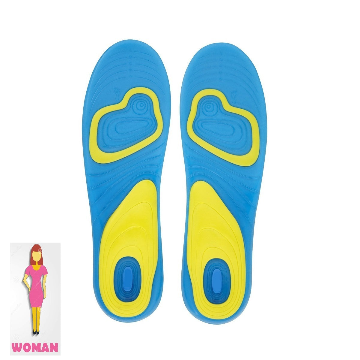 Women Insole Extreme Extra Comfort Gel Insole Replacement Everyday Walk Active Women All Size AU - Homeware Discounts