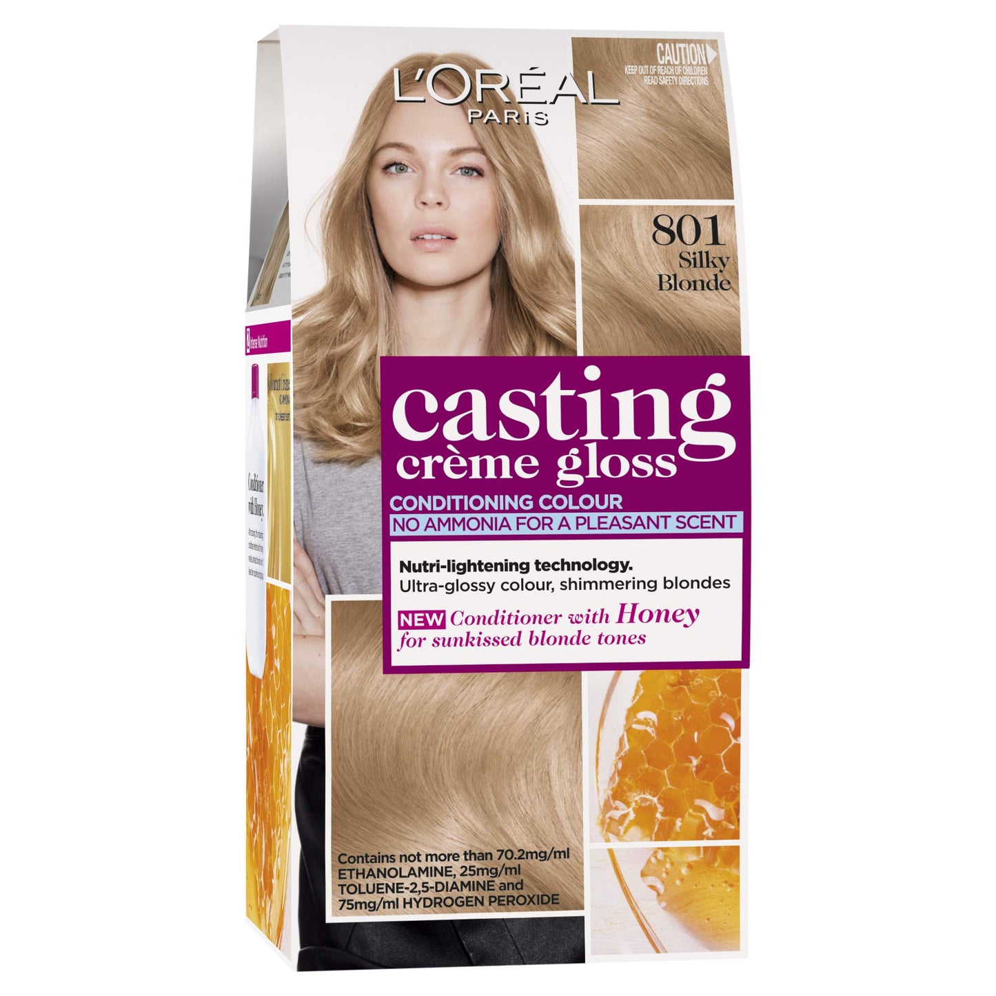L'Oréal Casting Creme Gloss Conditioning Hair Colour - 801 Silky Blonde - Homeware Discounts