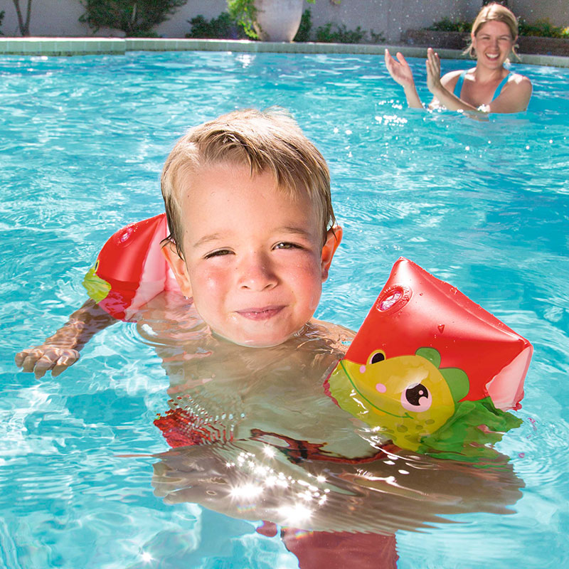 Dinosaur Swim Ring Inflatable Durable Tough Portable Lightweight Armbands - Homeware Discounts