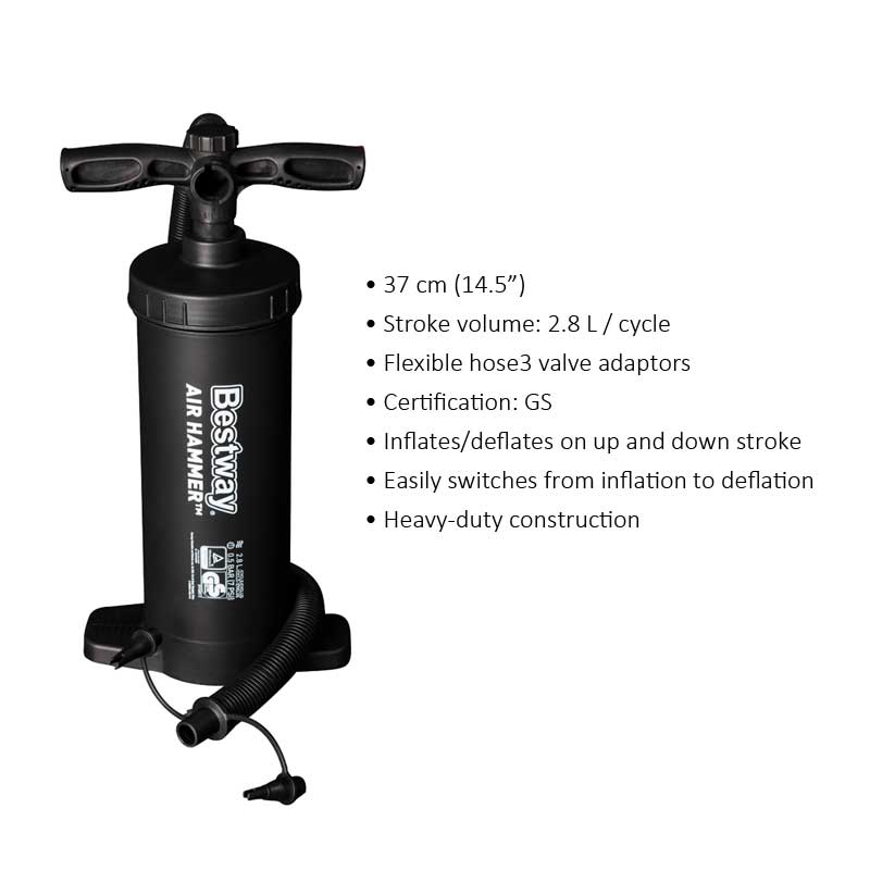37cm Air Hammer Inflation Pump Hand Pump - Homeware Discounts