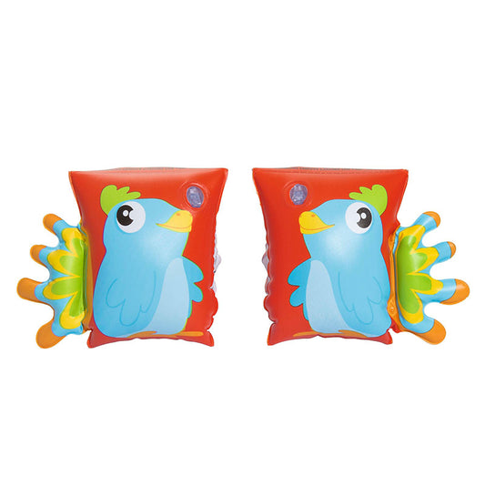 Parrot Swim Ring Inflatable Durable Tough Portable Lightweight Armbands - Homeware Discounts