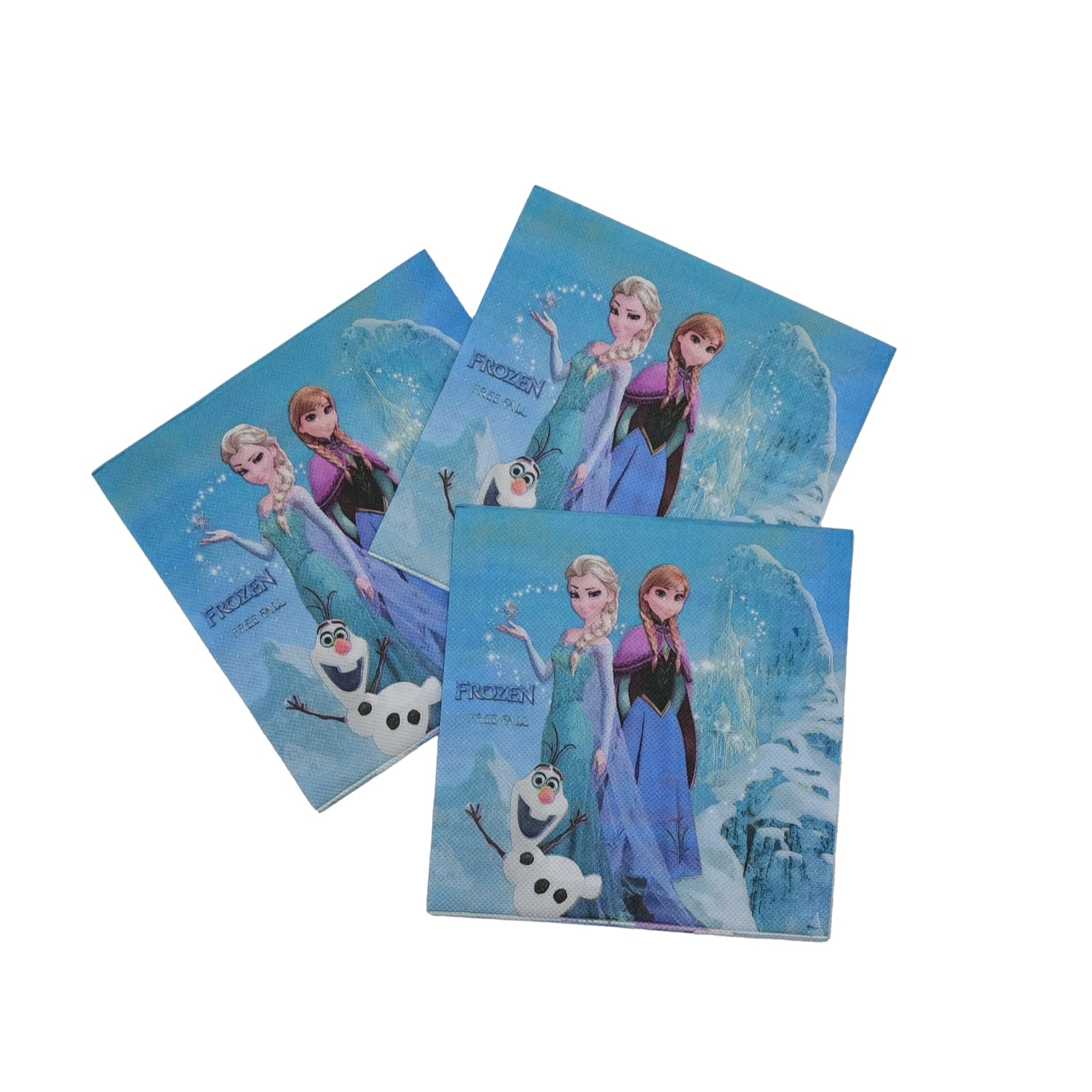 20pcs Birthday Party Frozen Elsa Anna Theme NapkinsTissue Paper Lunch Paper Napkins Disposable - Homeware Discounts