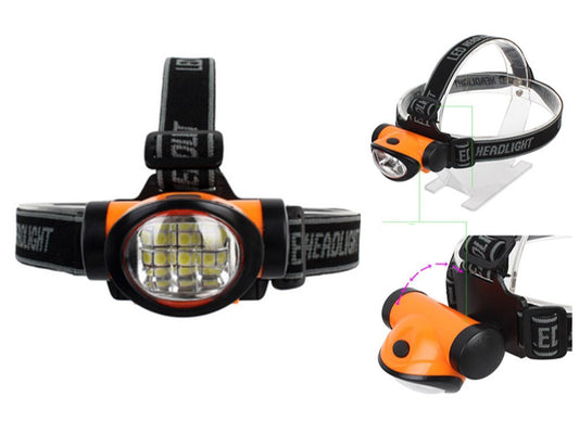 Ultra Bright LED Head Torch Headlamp Light Camping Hiking Fishing Work - Homeware Discounts
