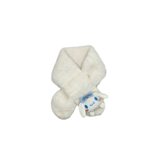 Hello Kitty Kids Scarfs - Kuromi Cinnamoroll My Melody Fluffy Furry Soft Plush Winter
