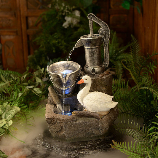 49cm Ewaterfeatures Duck Tap Water Feature Home Decor Water fountain - Homeware Discounts