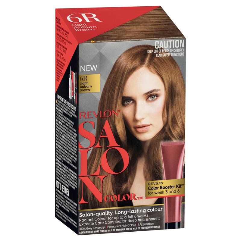 Revlon Salon Quality Red Hair dye Hair Color 6R Light Auburn Brown - Homeware Discounts