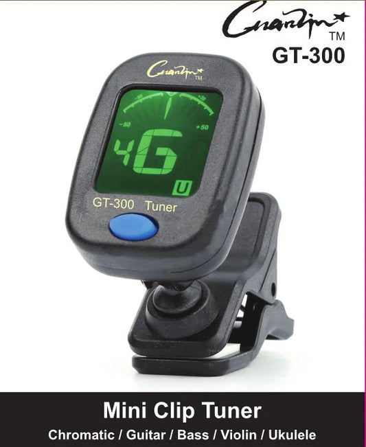 Guitar Tuner Clip On Tuner for Electric Acoustic Guitars Bass Chromatic Violin Ukulele Rowin - Homeware Discounts