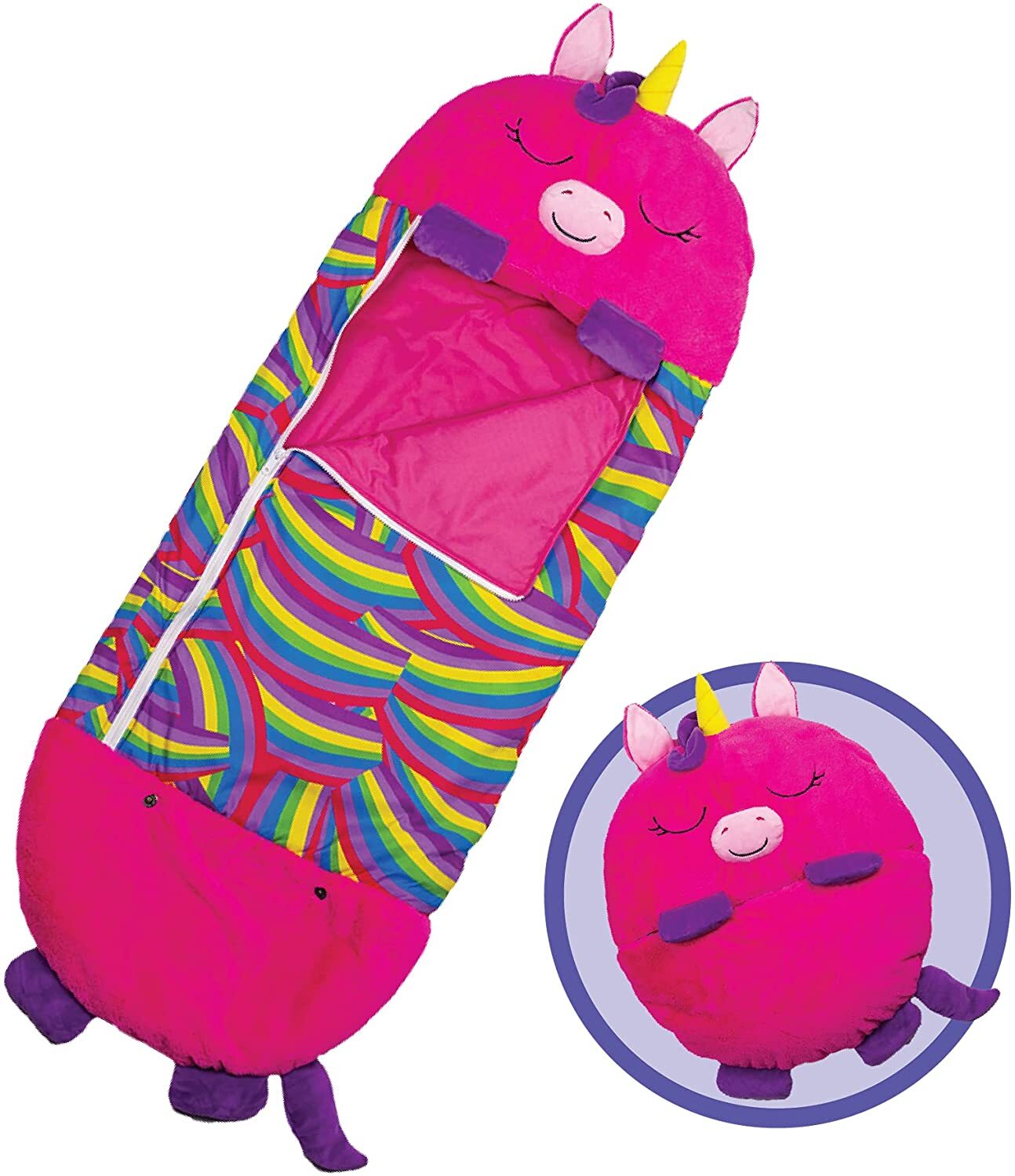 Sleeping Bag Happy Napper Kids Children Blanket Winter fluffy warm Pillow & Sleepy Sack plush