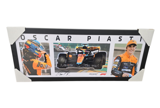 OSCAR PIASTRI F1 2025 GRAND PRIX MCLAREN F1 86x35CM FRAMED PRINT MEMORABILIA