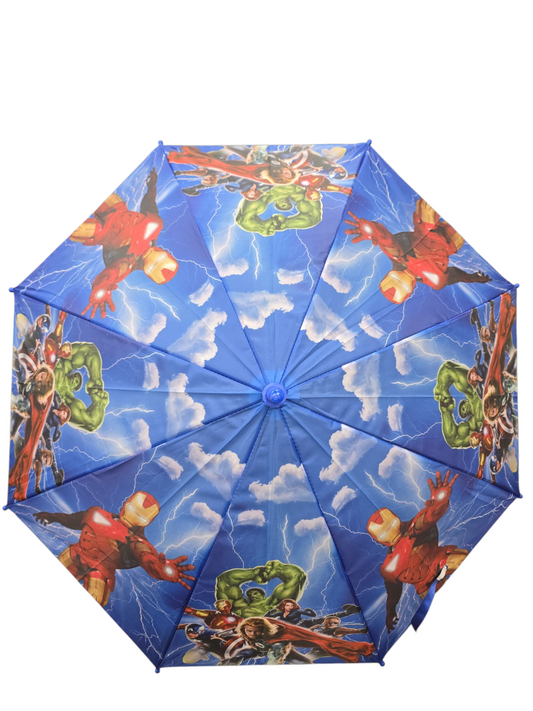 Kids Children Avengers Hulk Ironman Thor Umbrella Characters Rainwear 80cm Winter