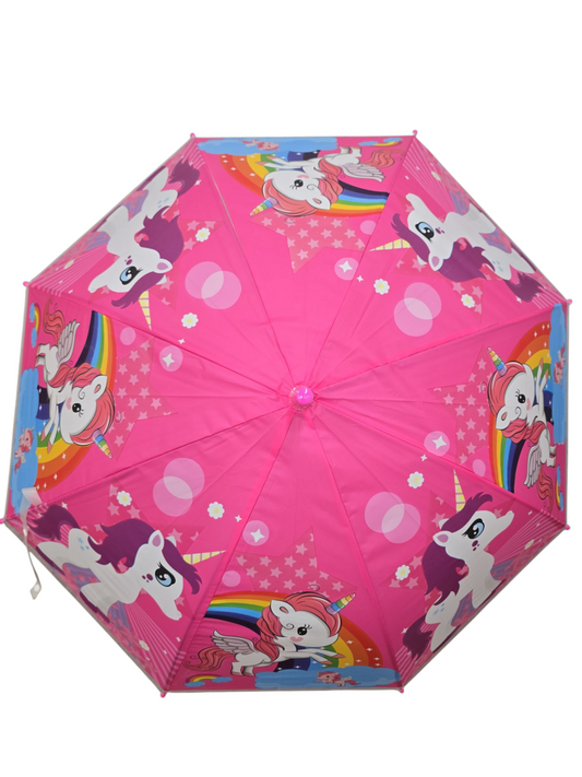 Kids Children My Little Pony Pink Umbrella Characters Rainwear 80cm Winter