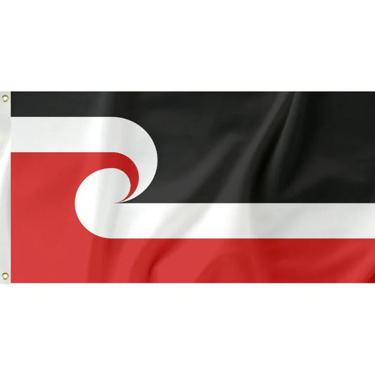 Large Maori Flag Heavy Duty Outdoor Tino Rangatiratanga 90 X 150 CM - 3ft x 5ft - Homeware Discounts