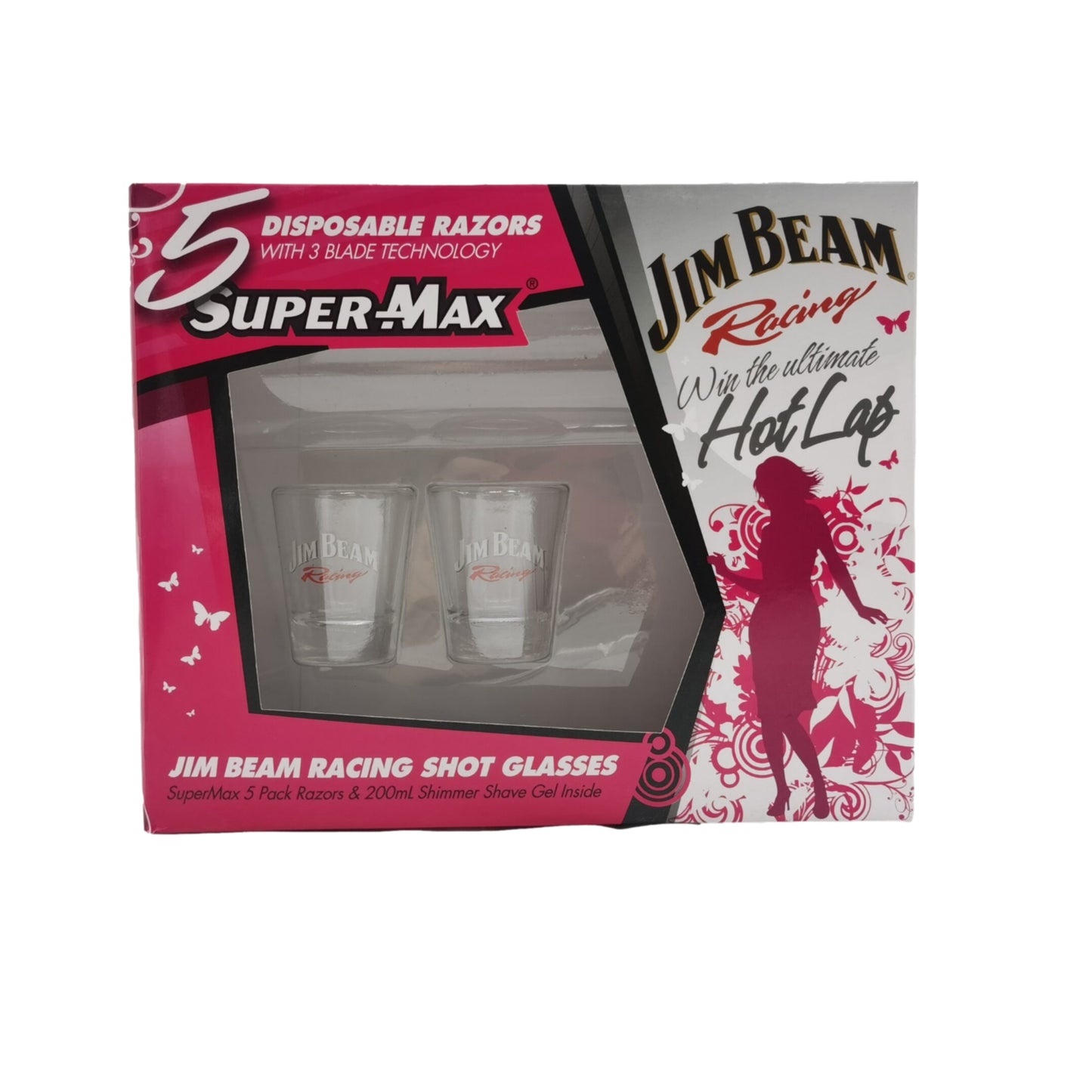 Jim Beam Racing Super Max Disposable Razors Shot Glasses - Homeware Discounts