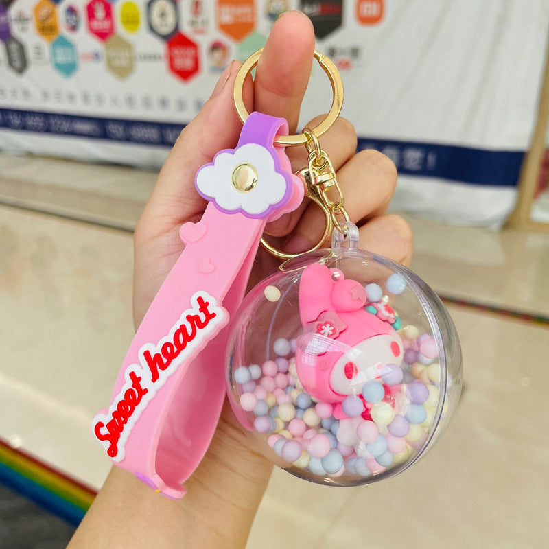 Sanrio Hello Kitty Kuromi Cinnamoroll My Melody Key ring Key Chain Bag Accessories Keyrings - Homeware Discounts