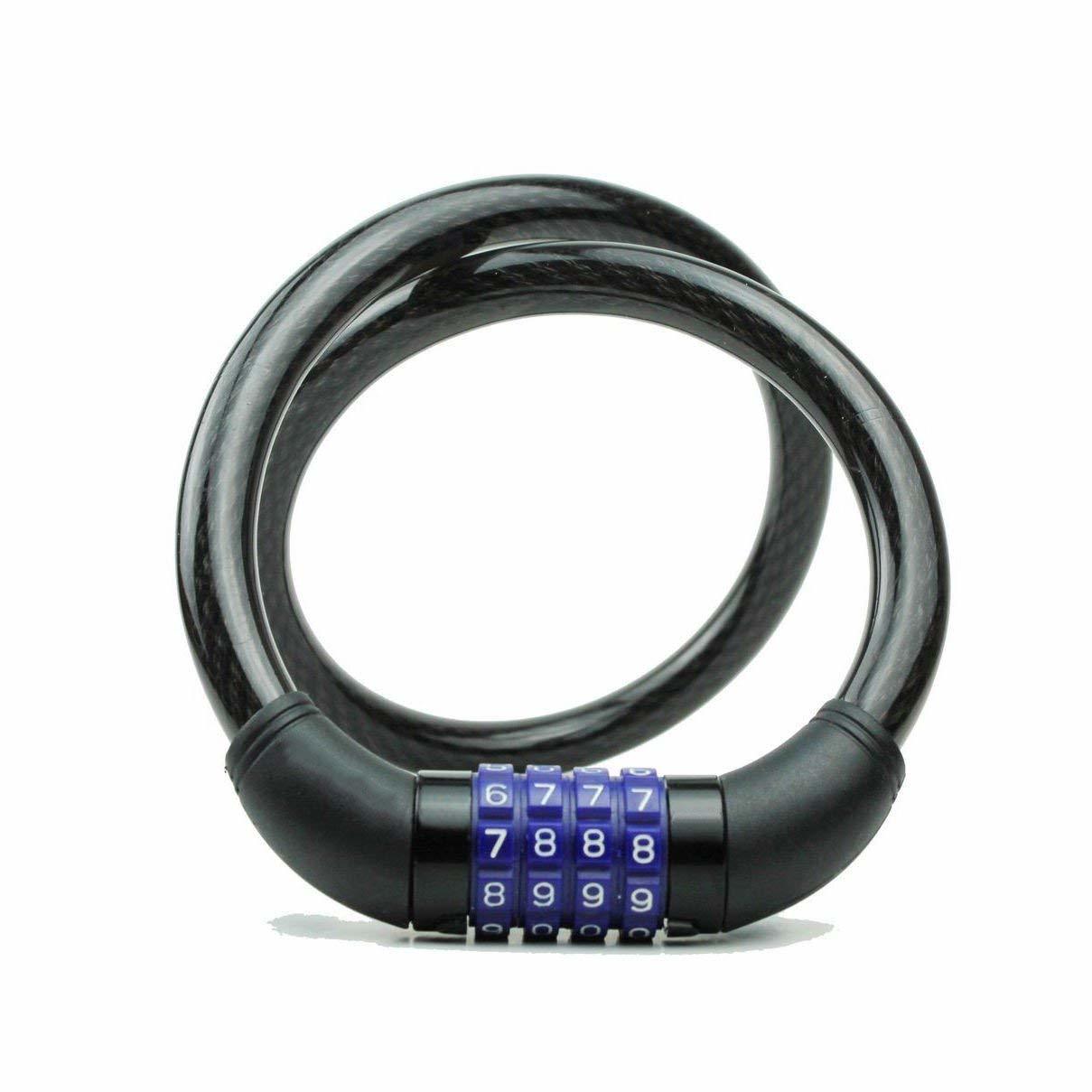 High Security Cable Bike Lock combination bike lock bicycle key lock - Homeware Discounts