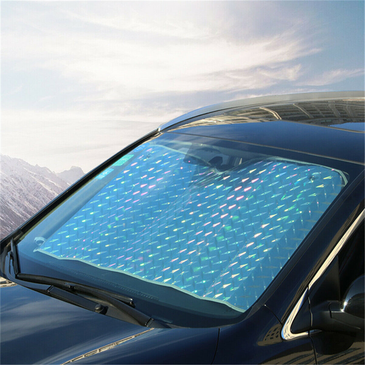 140cm Reflective Universal Car Windscreen Sun Shade Windshield Foldable Window UV - Homeware Discounts