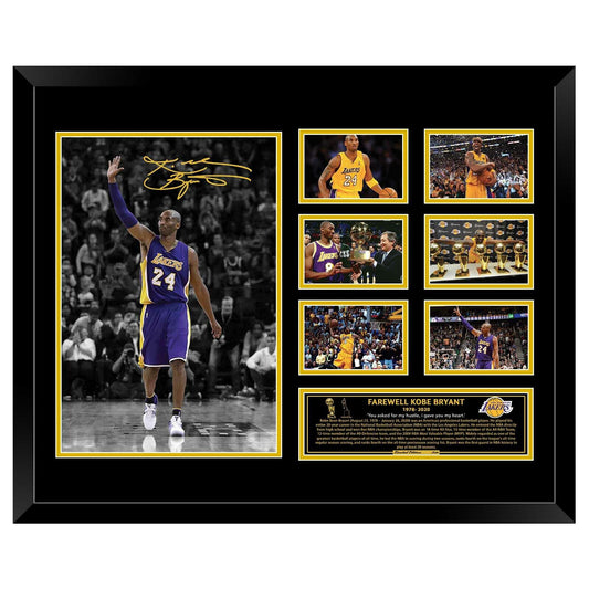 KOBE BRYANT 1978-2020 LA LAKER Limited Edition Photo Memorabilia Wooden Frame