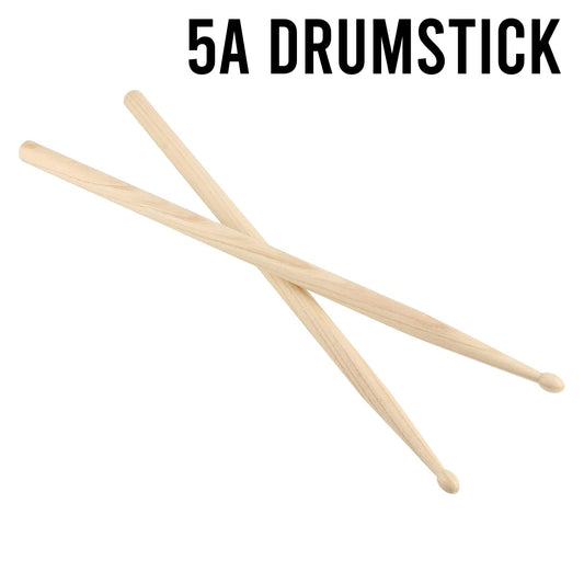 Pair 5A Maple Wood Drumsticks Lightweight Endearing Music Oval Tip Drum Sticks