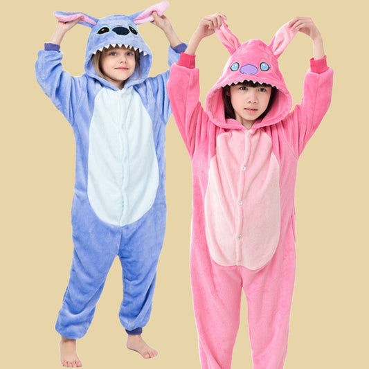 Onesie Dress Kigurumi Kid Plush Cosplay Animal Pajamas Spiderman Stitch Animals