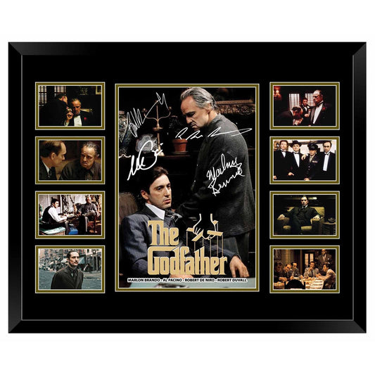 The Godfather Marlon Brand Al Pacino Robert De Niro DUVALL Signed Limited Photo Memorabilia Frame