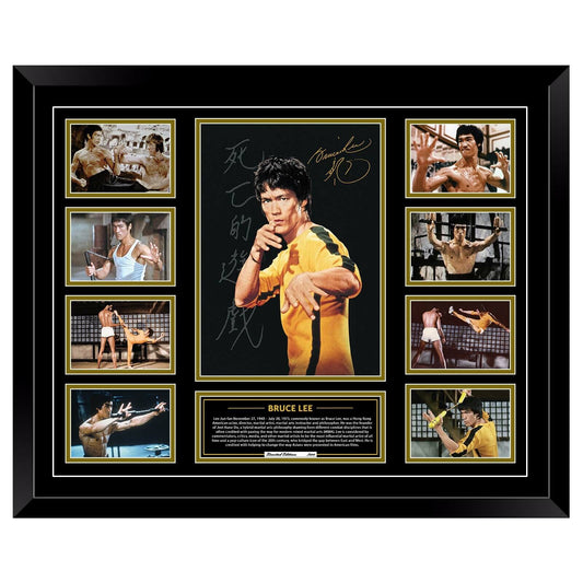 BRUCE LEE Enter the Dragon Limited Edition Photo Memorabilia Wooden Frame