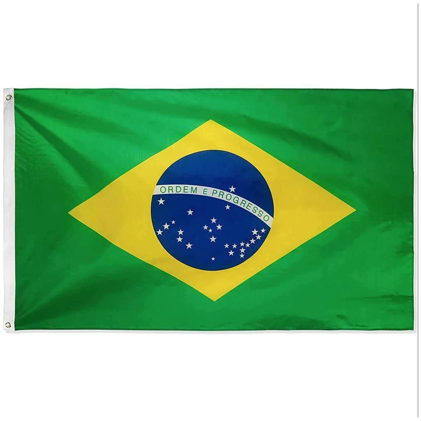 Large Brazilian Brazil Flag 90cm x 150cm - 3ft x 5ft