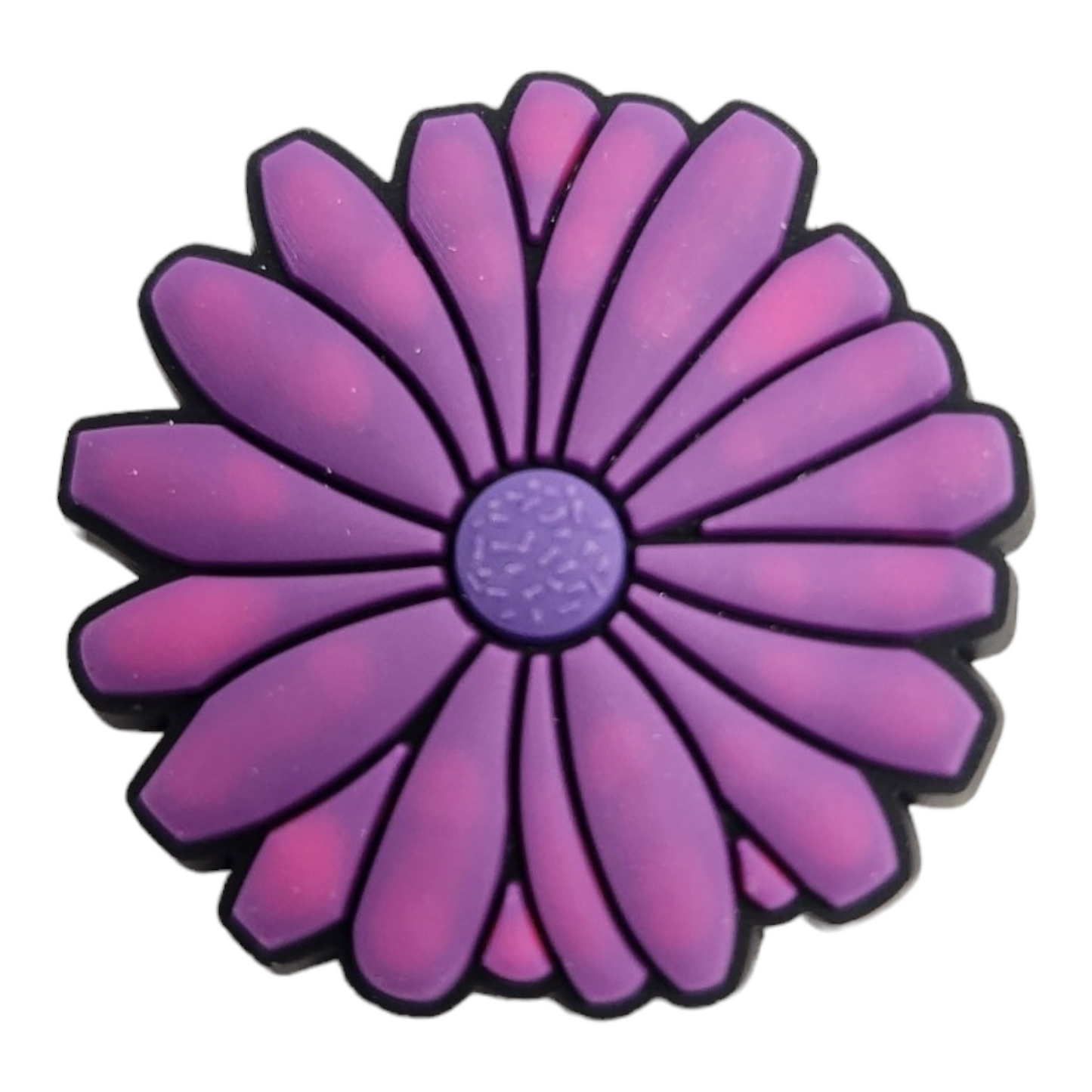Purple Flower Shoe Croc Charm - Homeware Discounts