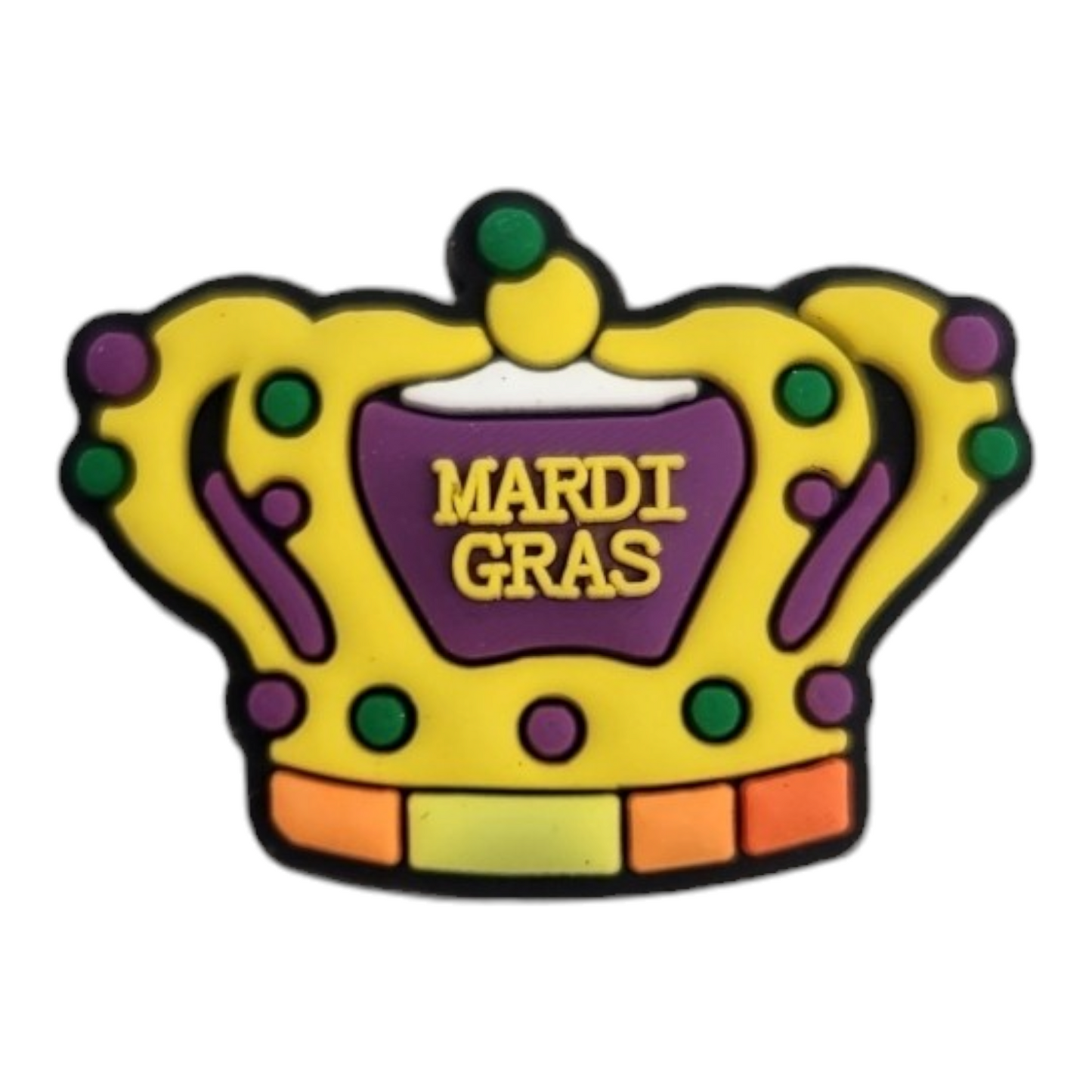 Mardi Gras Crown Shoe Croc Charm - Homeware Discounts