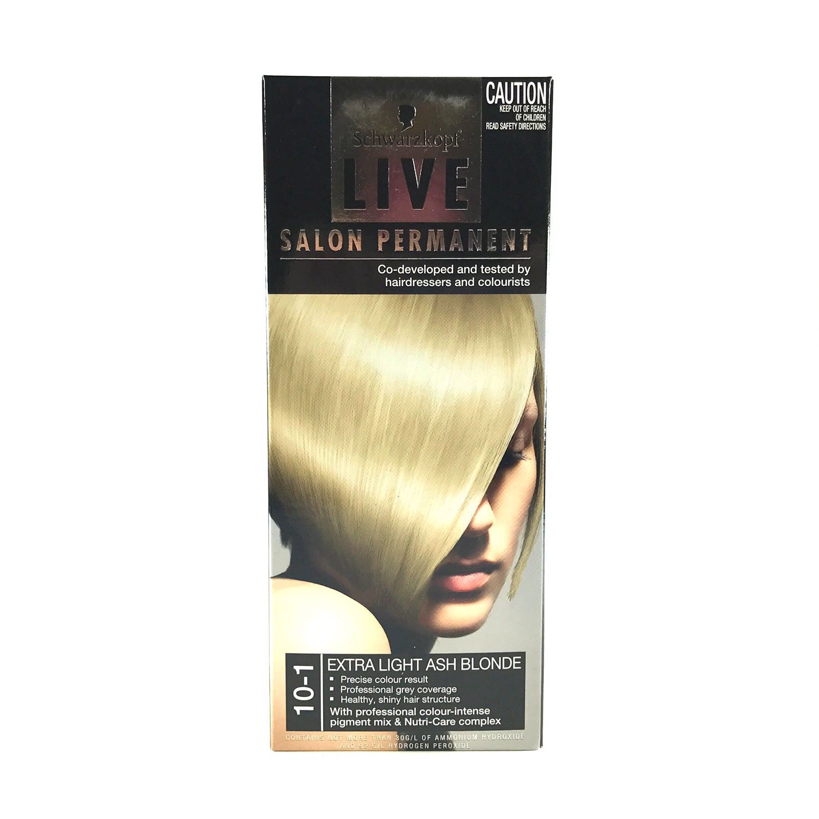 SCHWARZKOPF Live Salon Permanent  Blonde Hair Dye Salon Quality Hair Color Extra Light Ash Blonde - Homeware Discounts