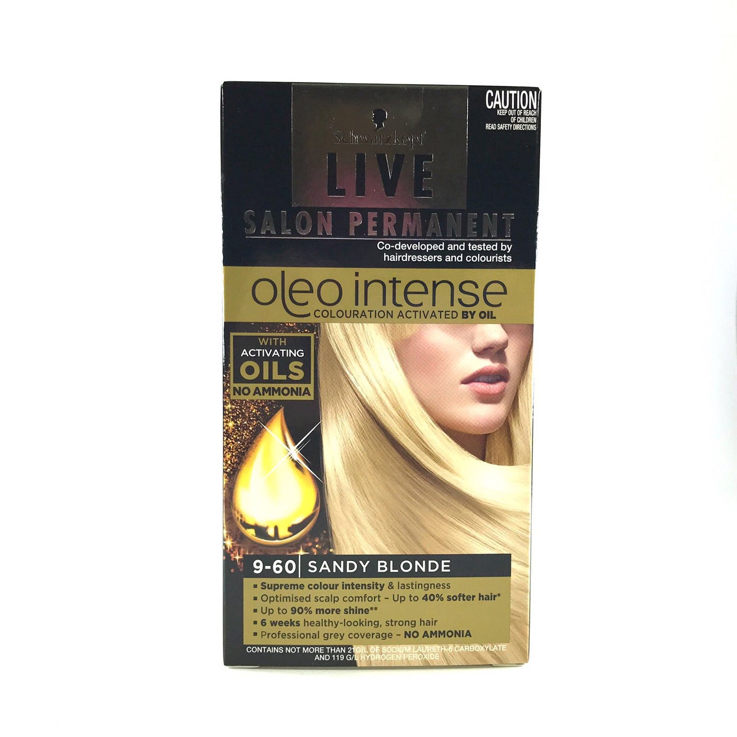 SCHWARZKOPF Live Salon Permanent Blonde Hair Dye Salon Quality Hair Color Sandy Blonde - Homeware Discounts