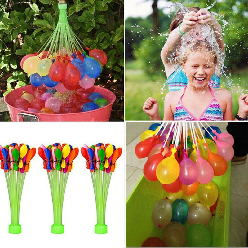 up to 444pcs Fast Filling Water Balloons Self Tying Water bombs bunch SummerWater balloon - Homeware Discounts