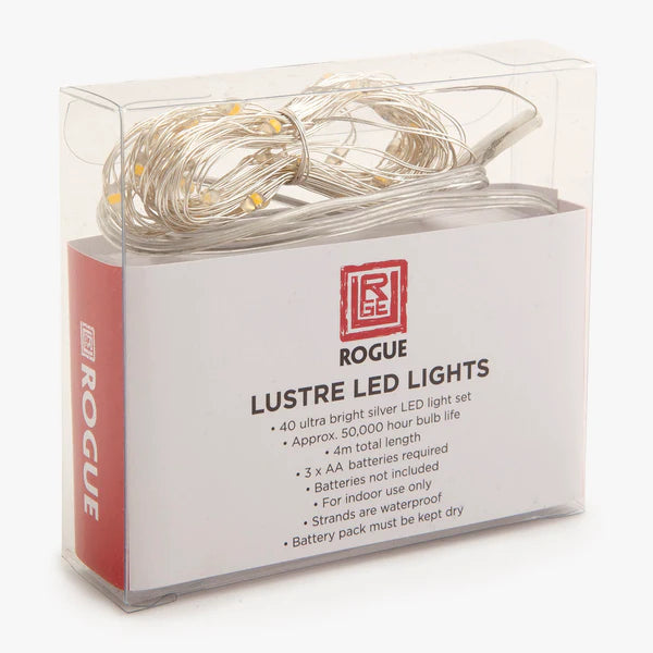 Lustre LED Lights 2m 20 Bulbs Fairy Light Waterproof Outdoor Party Christmas - Homeware Discounts