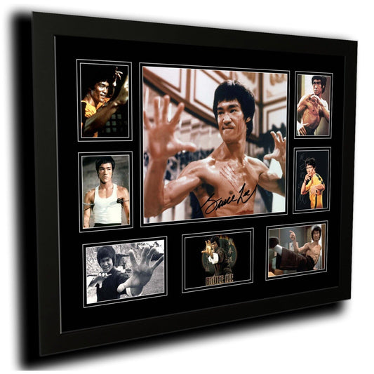 BRUCE LEE Limited Edition Photo Memorabilia Wooden Frame